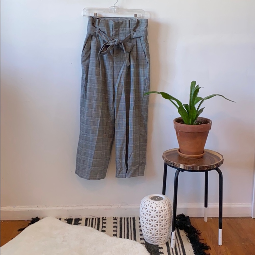 Paperbag waist culottes. Tie waist